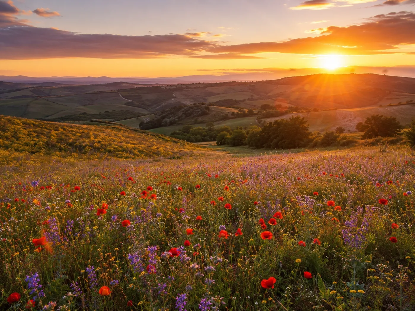 Campi fioriti italiani